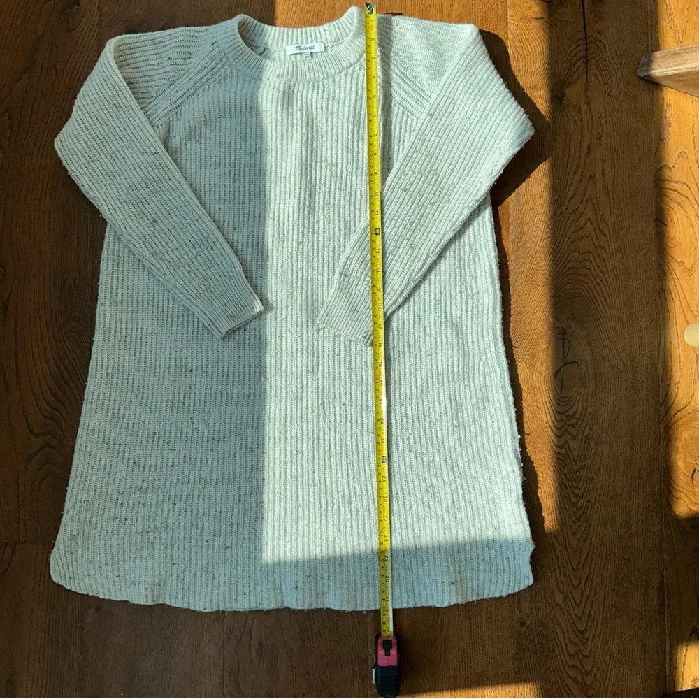 Madewell Speckled Ribbed Sweater Dress | Small - Picture 6 of 12